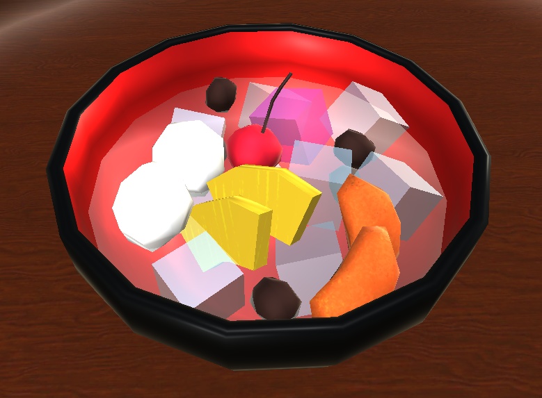 【3D小物】みつまめ