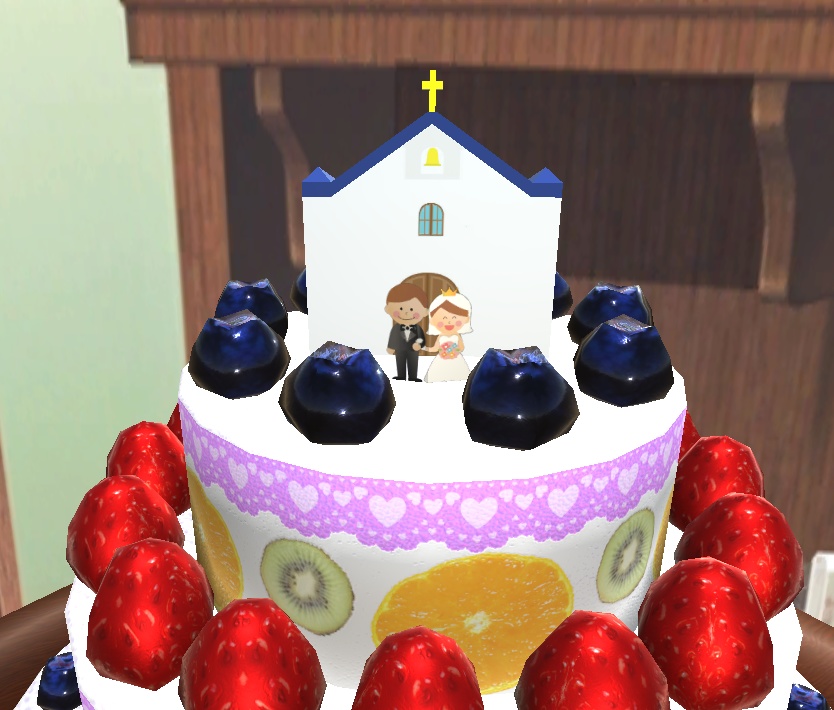 【3D小物】ウエディングケーキ