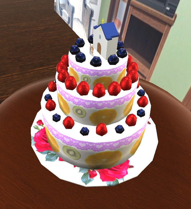 【3D小物】ウエディングケーキ