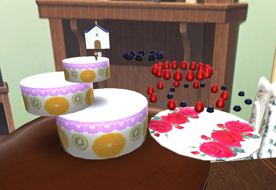 【3D小物】ウエディングケーキ