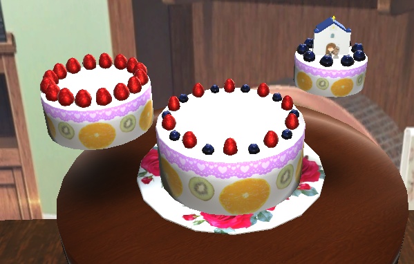 【3D小物】ウエディングケーキ
