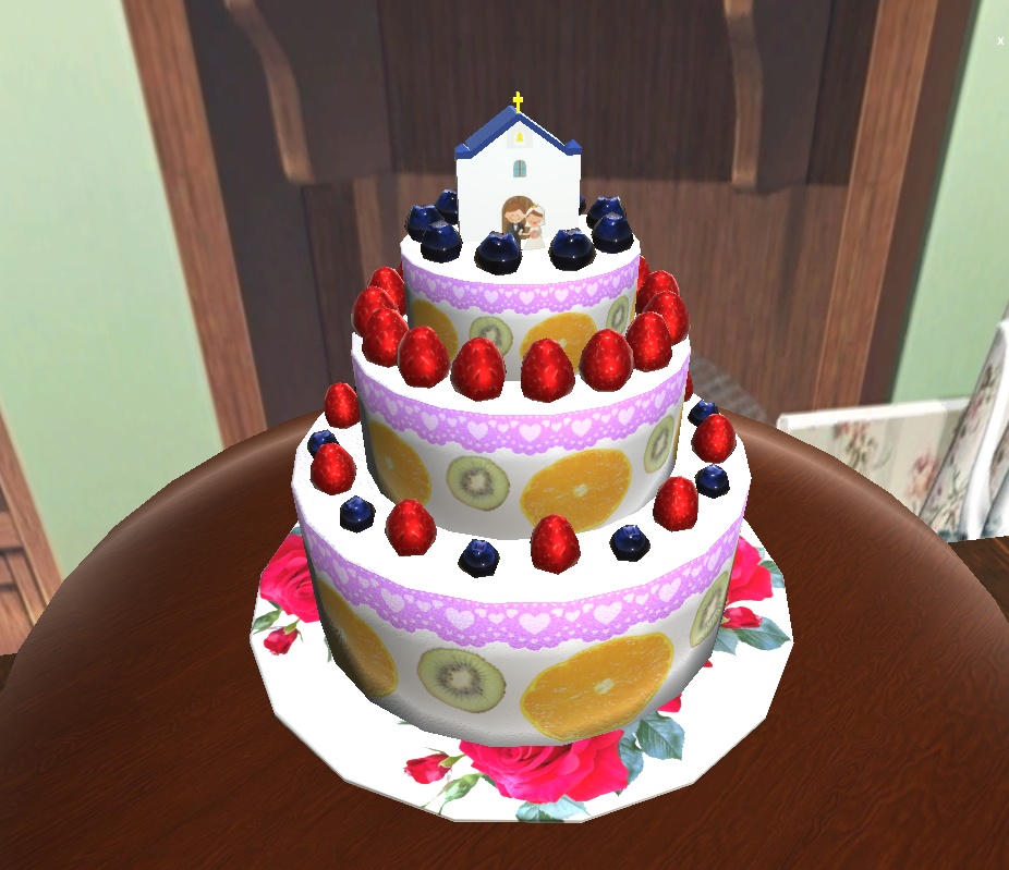 【3D小物】ウエディングケーキ