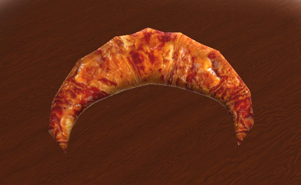 【3D小物】クロワッサン