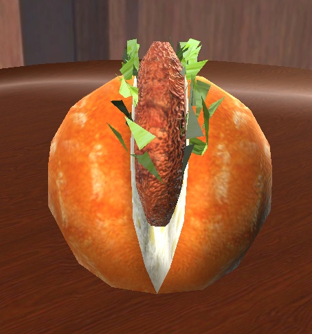 【3D小物】コロッケパン