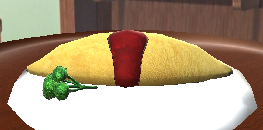 【3D小物】オムレツ