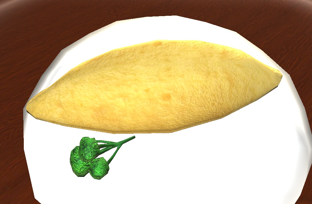 【3D小物】オムレツ