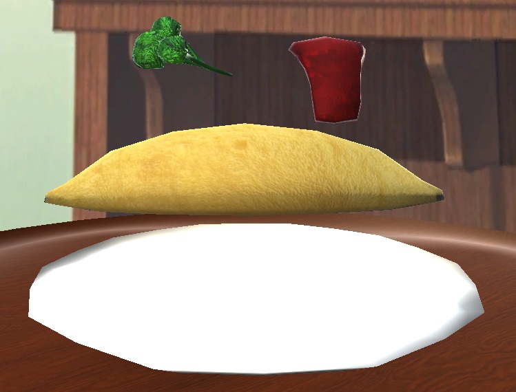 【3D小物】オムレツ