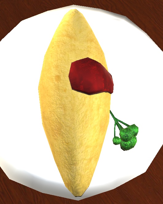 【3D小物】オムレツ