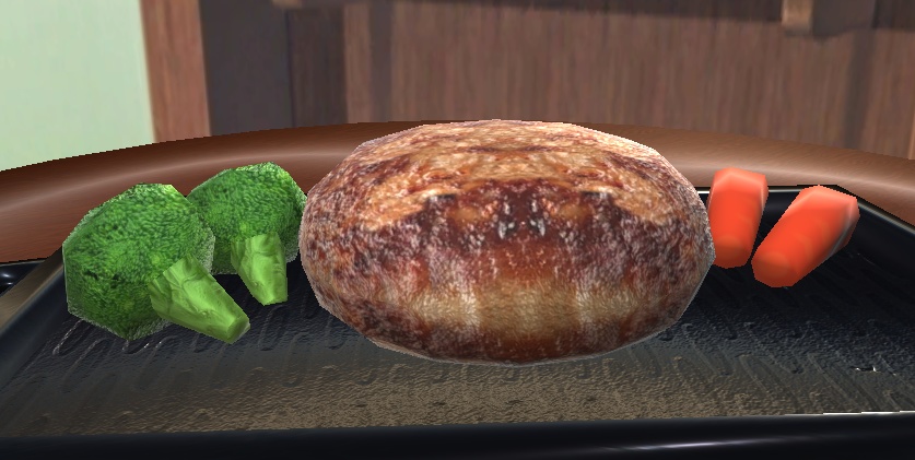 【3D小物】ハンバーグ