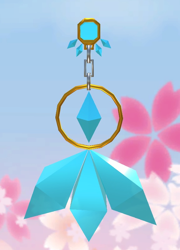 【3D小物】クリスタルのイヤリング