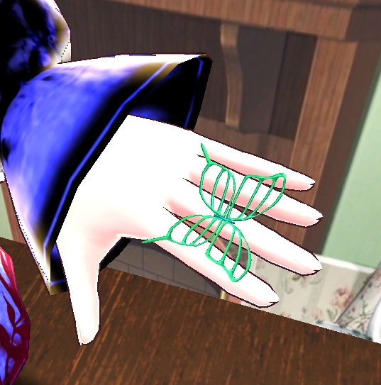 【3D小物】蝶のアクセサリー