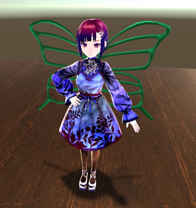 【3D小物】蝶のアクセサリー