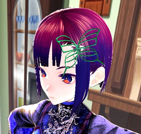 【3D小物】蝶のアクセサリー