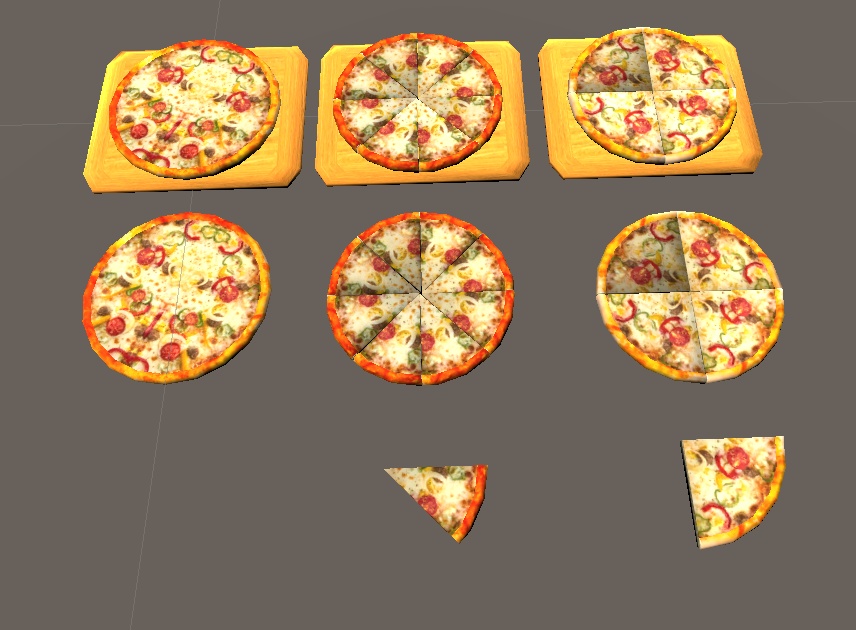 【3D小物】ピザセット(5種)