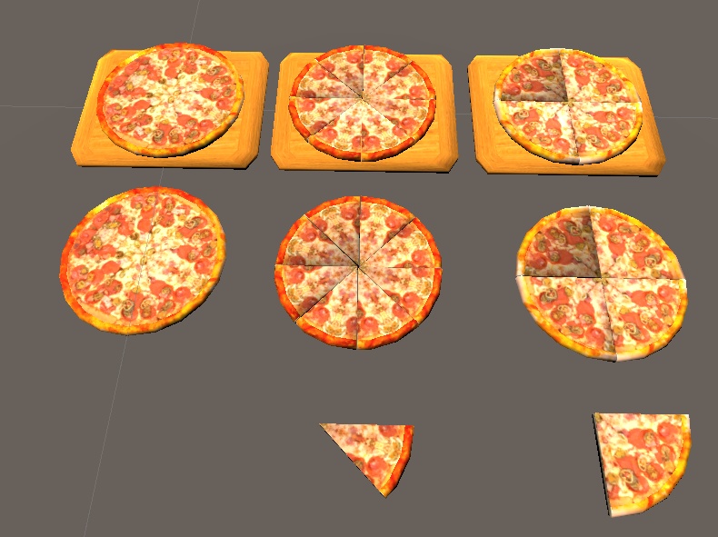 【3D小物】ピザセット(5種)