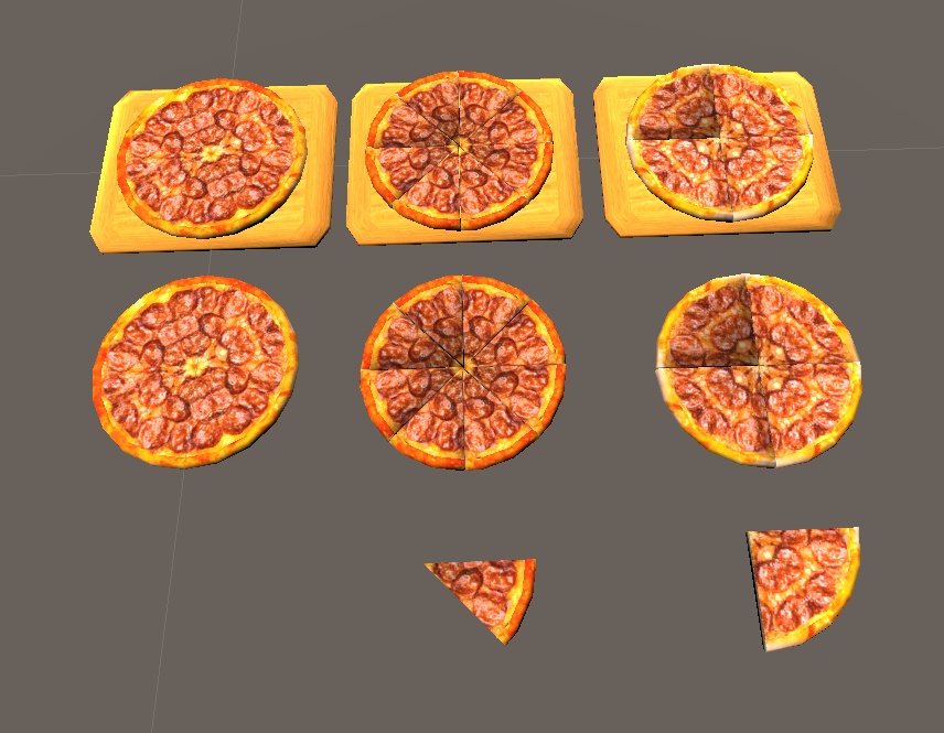 【3D小物】ピザセット(5種)