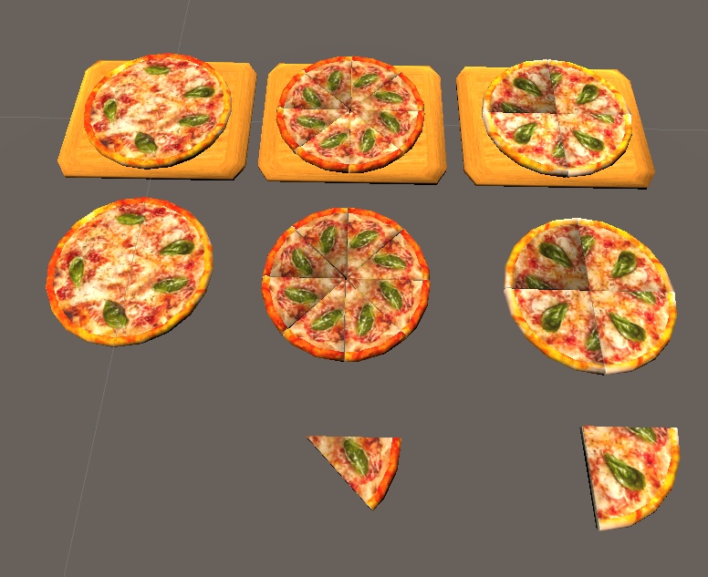 【3D小物】ピザセット(5種)