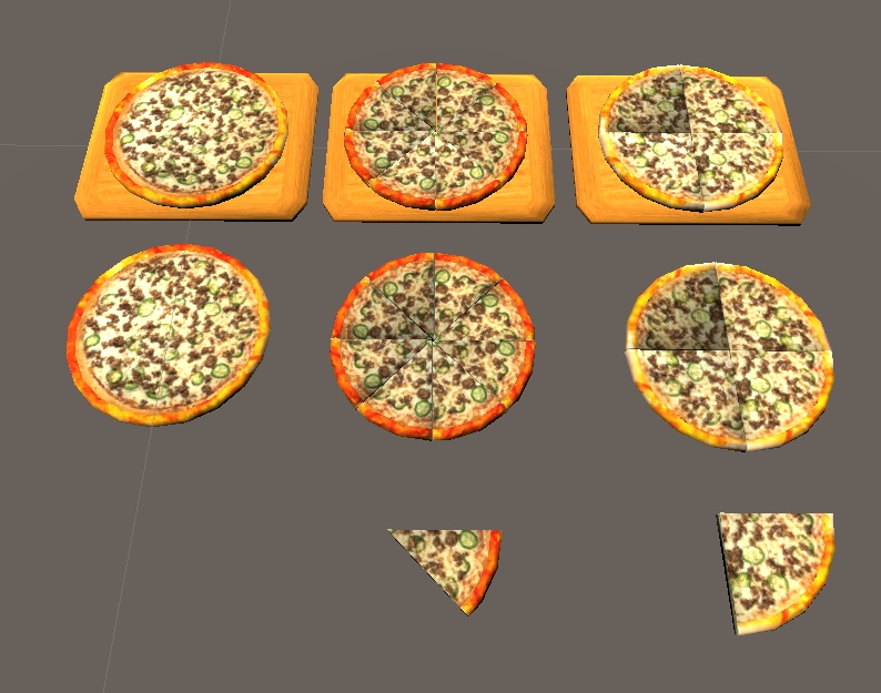【3D小物】ピザセット(5種)