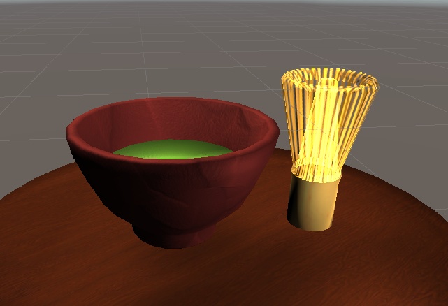 【3D小物】お抹茶と茶筅