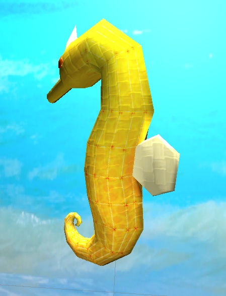 【3D小物】タツノオトシゴのぬいぐるみ