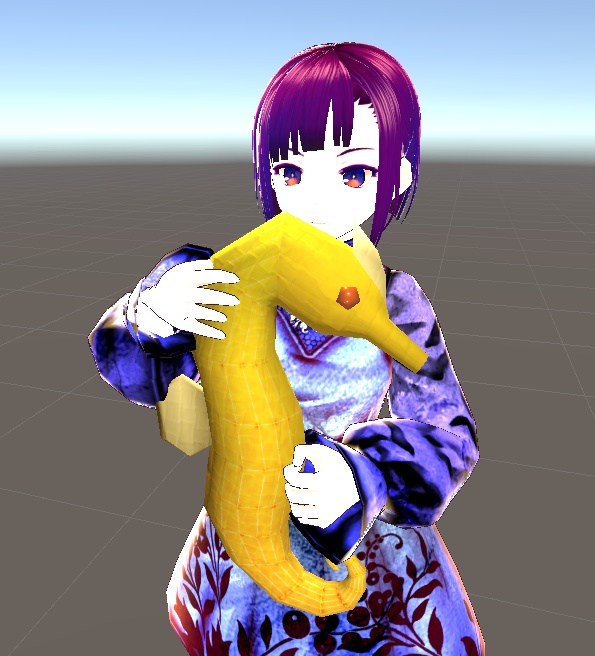 【3D小物】タツノオトシゴのぬいぐるみ