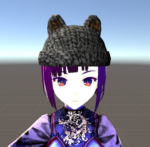 【3D小物】耳付きニット帽(2種)