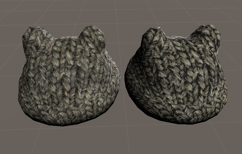 【3D小物】耳付きニット帽(2種)