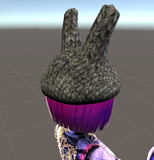 【3D小物】耳付きニット帽(2種)