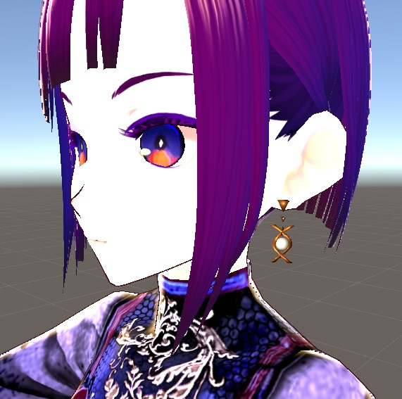 【3D小物】パールの耳飾り