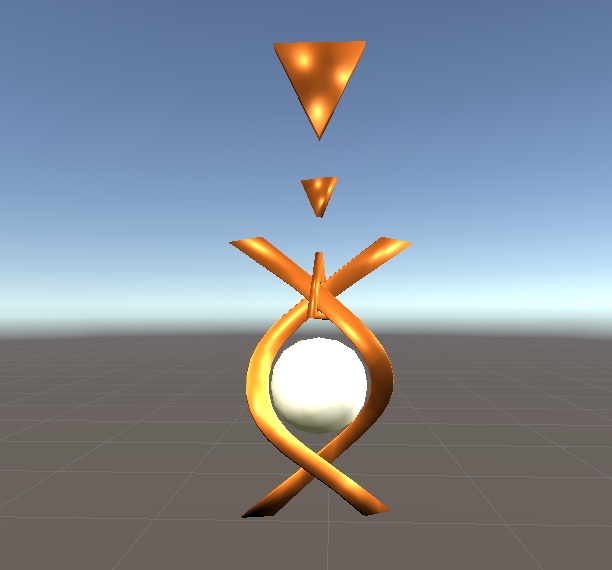 【3D小物】パールの耳飾り