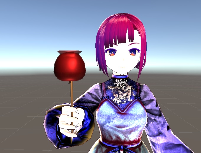 【3D小物】リンゴ飴とりんご