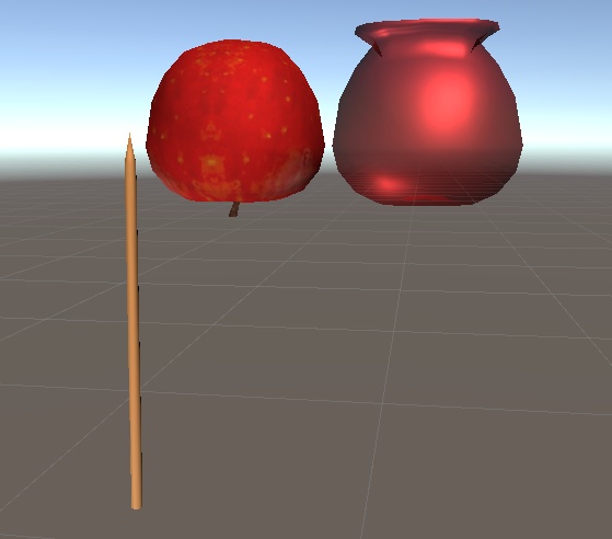 【3D小物】リンゴ飴とりんご