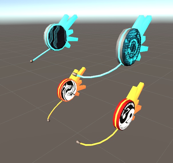 【3D小物】サイバーヘッドセット