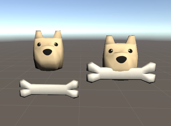 【3D小物】ワンちゃんのワンポイント