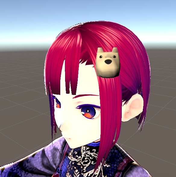 【3D小物】ワンちゃんのワンポイント