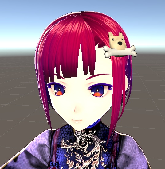 【3D小物】ワンちゃんのワンポイント