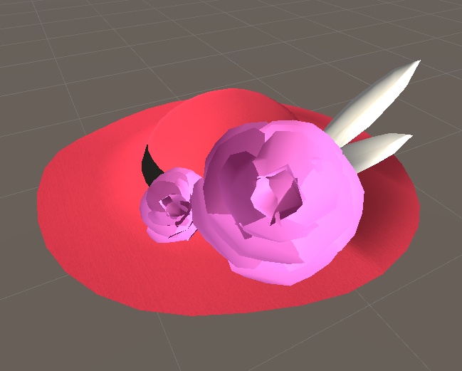 【3D小物】キャペリン-ローズ-