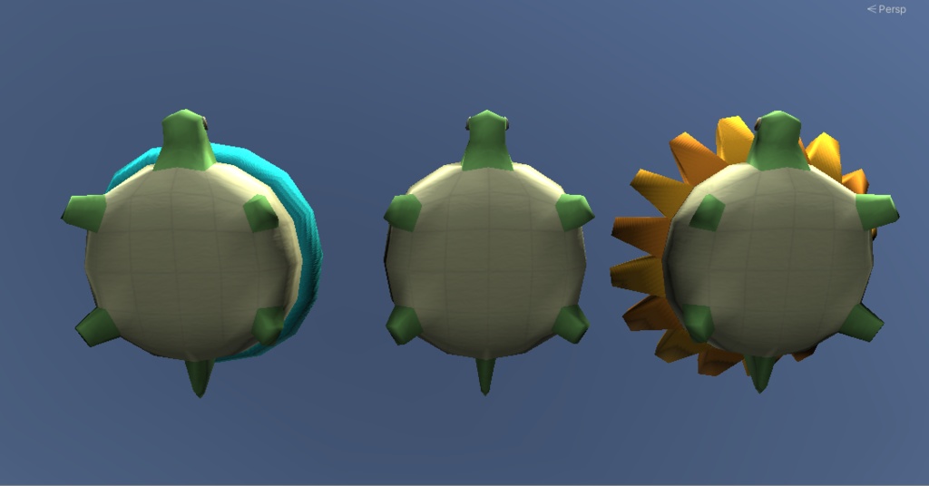 【3D小物】創作カメのぬいぐるみ-夏-(3種セット)