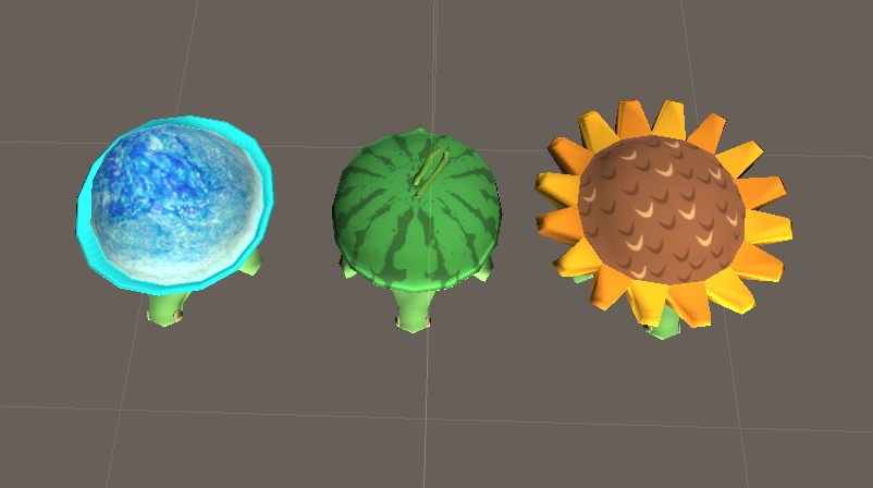 【3D小物】創作カメのぬいぐるみ-夏-(3種セット)