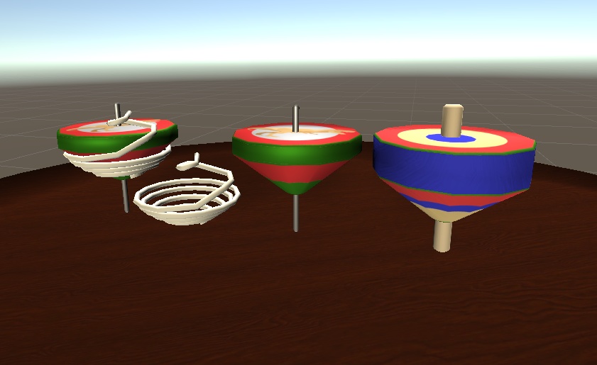 【3D小物】独楽(コマ)