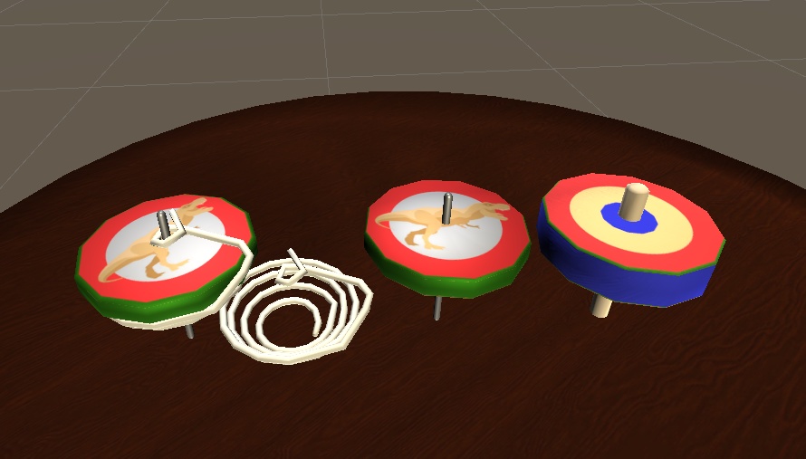 【3D小物】独楽（コマ）
