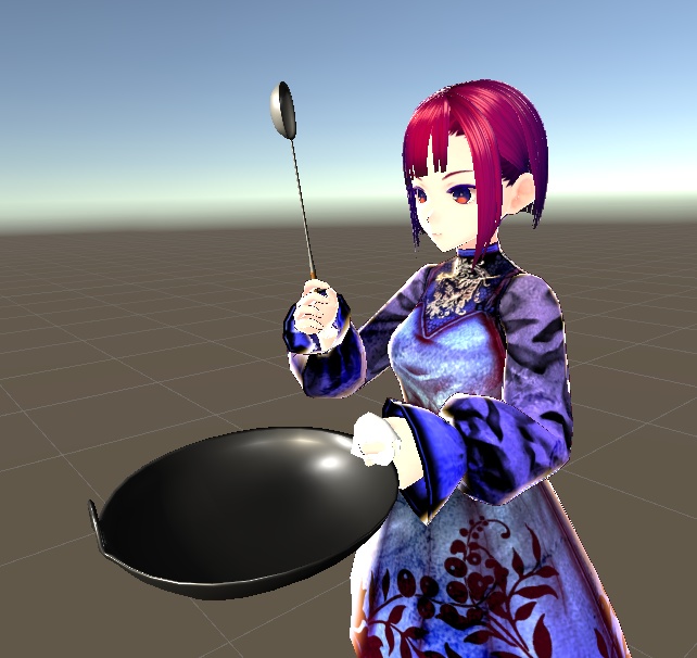 【3D小物】中華鍋と中華お玉