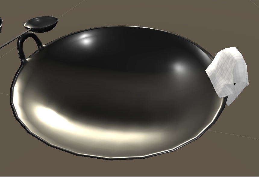 【3D小物】中華鍋と中華お玉