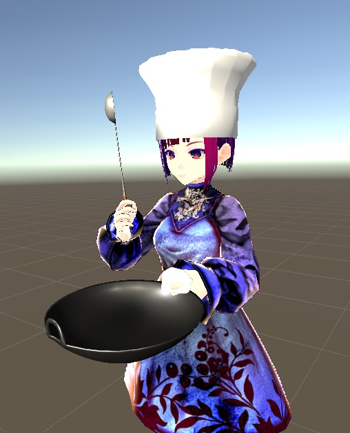 【3D小物】コック帽(2種)