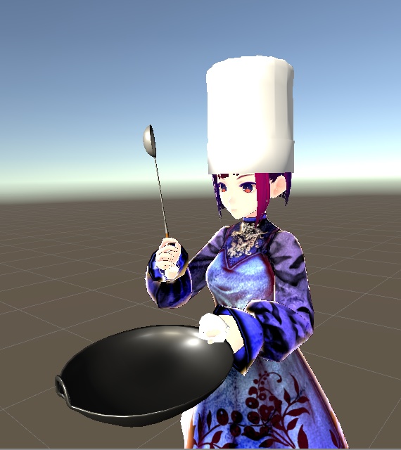 【3D小物】コック帽(2種)