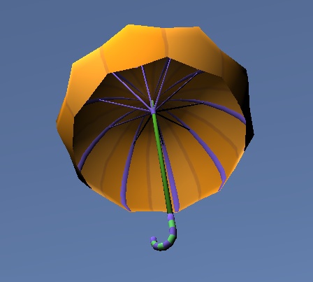 【3D小物】ハロウィンの日傘