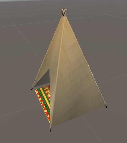 【3D小物】民族風テント