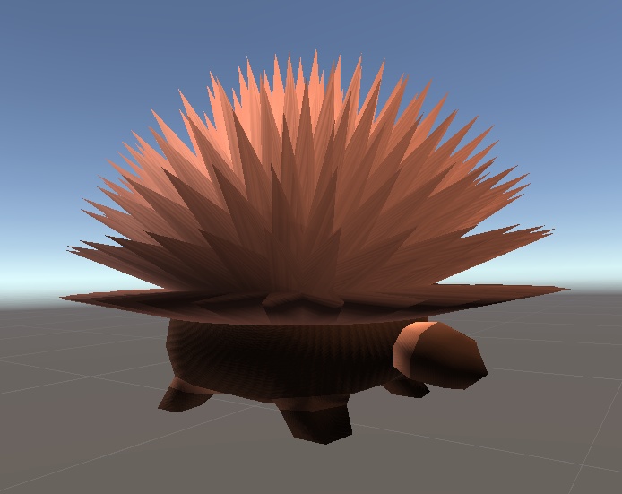 【3D小物】イガグリハリネズミのぬいぐるみ