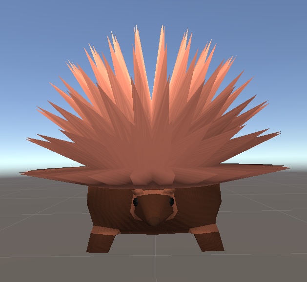 【3D小物】イガグリハリネズミのぬいぐるみ