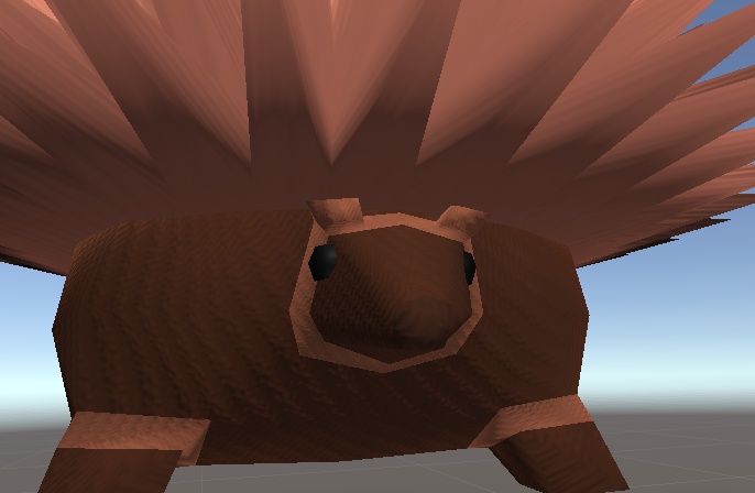 【3D小物】イガグリハリネズミのぬいぐるみ